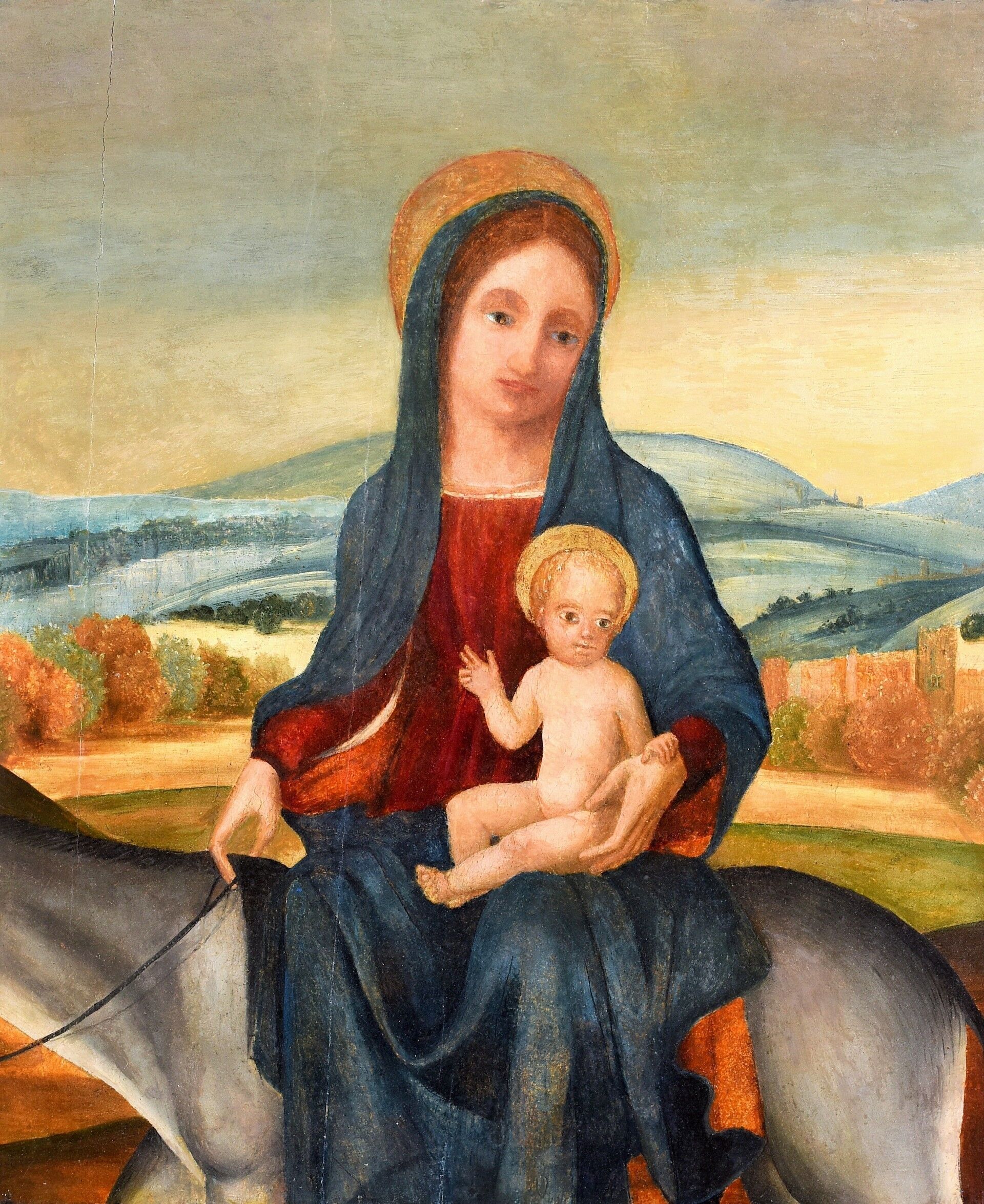 ITÁLIAI FESTŐ (XVI. század) - Mária a gyermek Jézussal