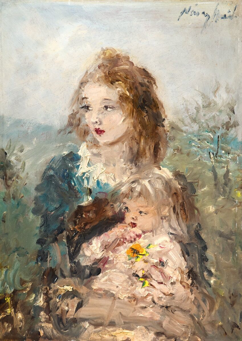 NÁRAY AURÉL (1883-1948) - Anya gyermekével